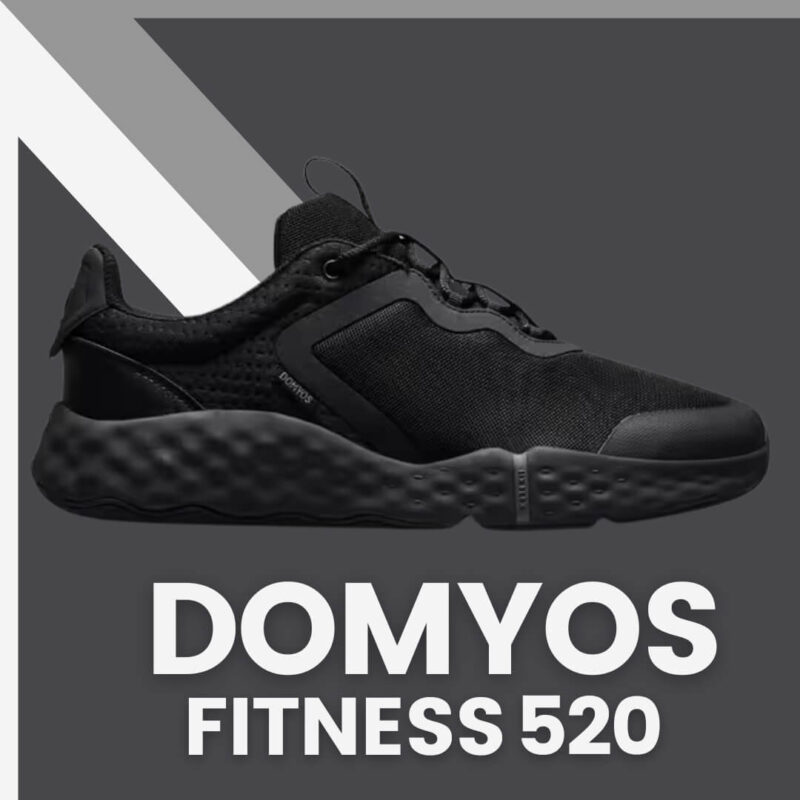 Crne Domyos Fitness 520 patike za trening sa prozračnom mrežicom i širokim, stabilnim đonom
