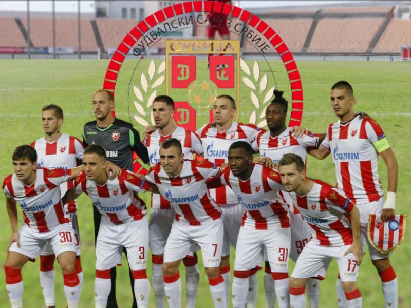 prikaz prvaka srbije grba i igraca crvene zvezde