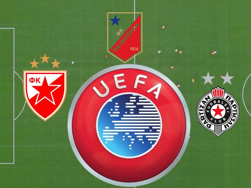 uefa rang lista zvezda partizan vojvodina